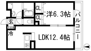 リブリ・リヴェール池田呉服町の物件間取画像